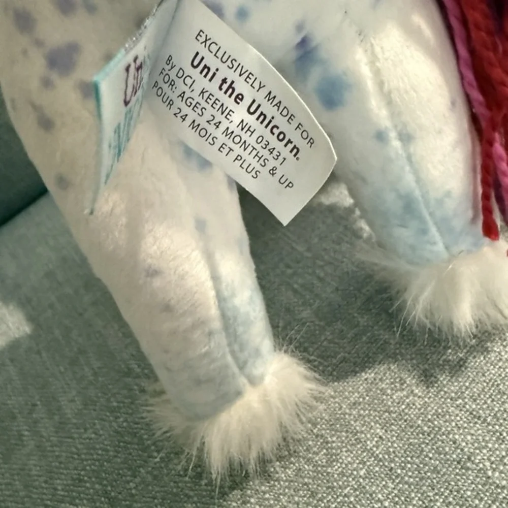 Uni the Unicorn Plush Stuffed Animal with‎ Yarn Hair 2019